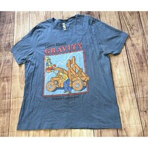 Learn About Gravity Graphic T Shirt Steven Rhodes Style Size 2XL XXL